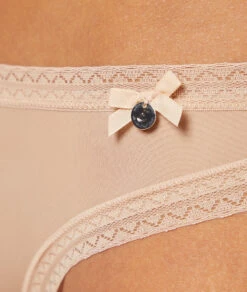 Culotte En Microfibre Bords Dentelle -Boutique De Mode Luxe 648463392 b