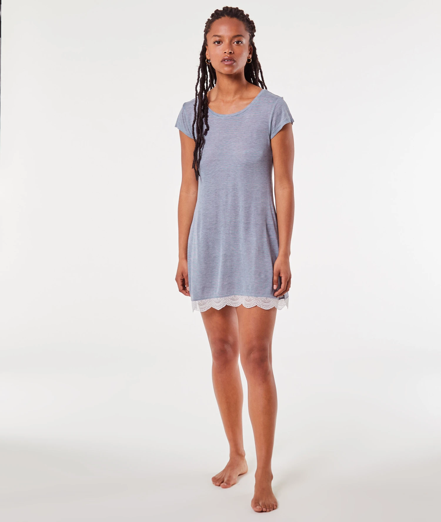 Chemise De Nuit Bas Dentelle 5 Chemise De Nuit Bas Dentelle – Image 3