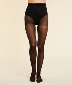 Collant Sculptant Plumetis - 15D -Boutique De Mode Luxe 650072505 c