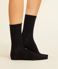 Lot De 2 Paires De Chaussettes Essentielles Unies -Boutique De Mode Luxe 651413905 6