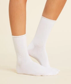 Lot De 2 Paires De Chaussettes Essentielles Unies -Boutique De Mode Luxe 651413980 6