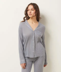 Chemise De Pyjama Unie -Boutique De Mode Luxe 651599525 6