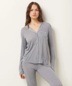 Chemise De Pyjama Unie -Boutique De Mode Luxe 651599525 b