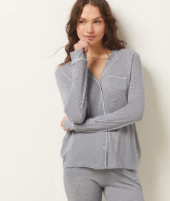 Chemise De Pyjama Unie -Boutique De Mode Luxe 651599525 c