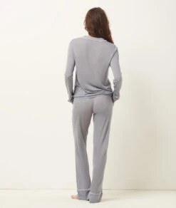 Pantalon Large Uni -Boutique De Mode Luxe 651599725 6