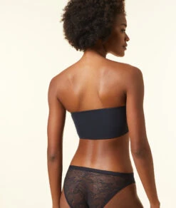 Bandeau Réversible En Dentelle Et Microfibre Extensible -Boutique De Mode Luxe 651700805 c