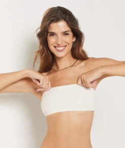 Bandeau Réversible En Dentelle Et Microfibre Extensible -Boutique De Mode Luxe 651700880 b
