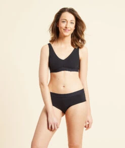 Shorty Uni En Coton Biologique -Boutique De Mode Luxe 651904505 6