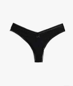 Tanga V-shape Détails Dentelle -Boutique De Mode Luxe 652442505 c