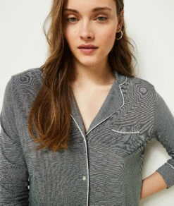 Chemise De Nuit à Manches Longues -Boutique De Mode Luxe 652460402 b