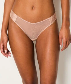 Tanga En Soie Et Tulle -Boutique De Mode Luxe 652771194 6