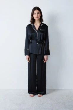 Pantalon De Pyjama Satiné -Boutique De Mode Luxe 652815805 b