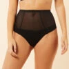 Tanga Gainant Taille Haute En Tulle -Boutique De Mode Luxe 653287105 x