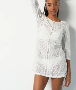 Tunique De Plage Ajourée -Boutique De Mode Luxe 653378480 b