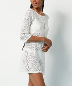 Tunique De Plage Ajourée -Boutique De Mode Luxe 653378480 c