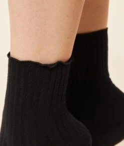 Chaussettes Mode Unies à Volants -Boutique De Mode Luxe 653393005 b