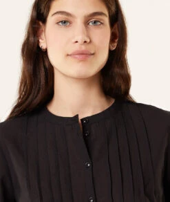 Chemisier Manches Longues En Coton -Boutique De Mode Luxe 653412407 b