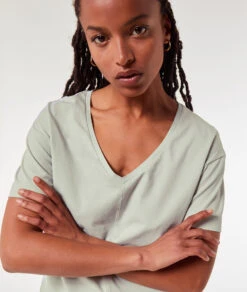 T-shirt Manches Courtes 100% Coton Biologique -Boutique De Mode Luxe 653457946 b