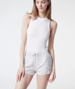 Short De Pyjama Taille Haute Imprimé -Boutique De Mode Luxe 653458146 c