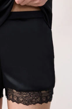 Short De Pyjama Détails Dentelle Personnalisable -Boutique De Mode Luxe 653508305 b