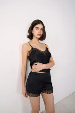 Short De Pyjama Détails Dentelle Personnalisable