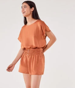 Short De Pyjama Uni -Boutique De Mode Luxe 653515066 c