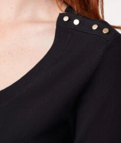 Pull Col Rond Manches Courtes -Boutique De Mode Luxe 653568305 b