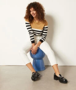 Pull Col Bateau à Rayures -Boutique De Mode Luxe 653574406 c
