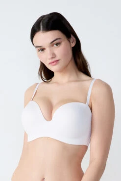 Bandeau Microfibre Bretelles Amovibles, Bonnet D 10 Bandeau Microfibre Bretelles Amovibles, Bonnet D -Boutique De Mode Luxe 653575880 x