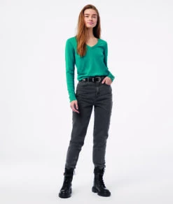 Pull En Maille Col V -Boutique De Mode Luxe 653577742 6