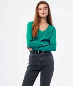 Pull En Maille Col V