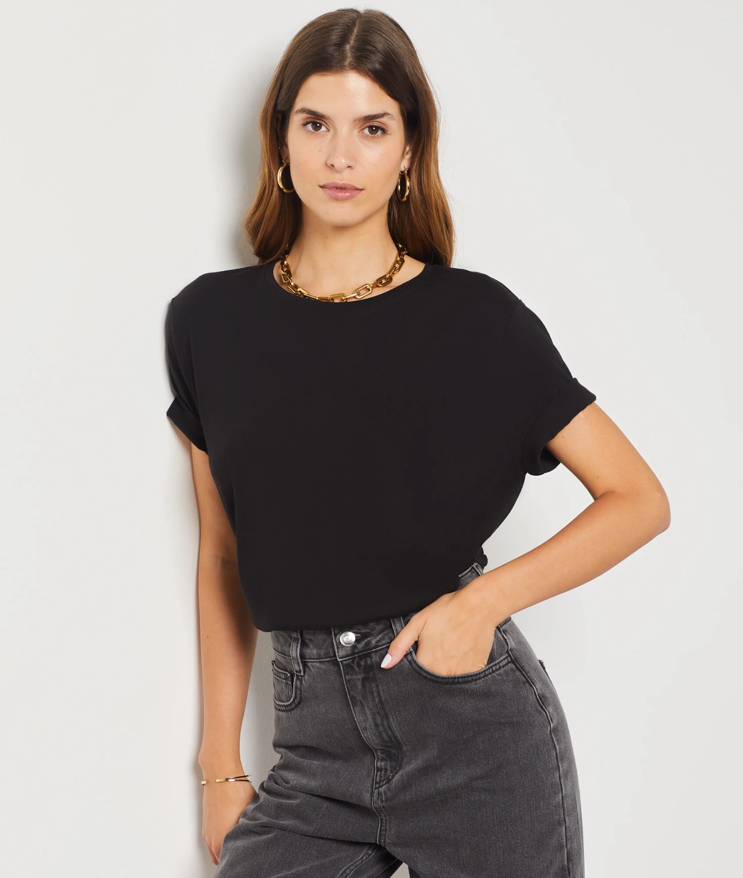 T-shirt Manches Courtes Col Rond 3 T-shirt Manches Courtes Col Rond