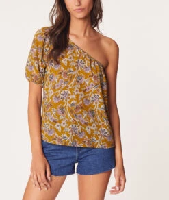 Top Asymétrique Imprimé 100% Coton -Boutique De Mode Luxe 653592544 6