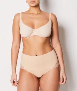 Culotte Gainant Taille Haute Détails Dentelle - Maintien Médium -Boutique De Mode Luxe 653594883 6