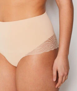 Culotte Gainant Taille Haute Détails Dentelle - Maintien Médium -Boutique De Mode Luxe 653594883 b