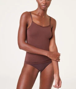 Débardeur à Bretelles Fines Maille Thermique -Boutique De Mode Luxe 653604485 c