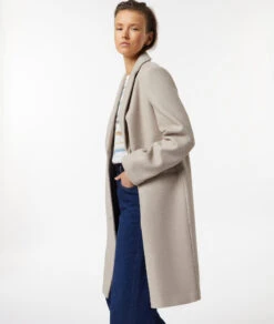 Manteau Long Coupe Droite