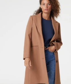 Manteau Long Coupe Droite