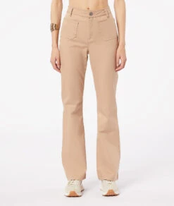 Pantalon Coupe Large En Coton Mélangé -Boutique De Mode Luxe 653655283 c