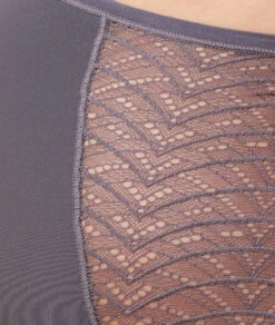 Tanga Taille Haute En Dentelle Et Microfibre -Boutique De Mode Luxe 653700404 b