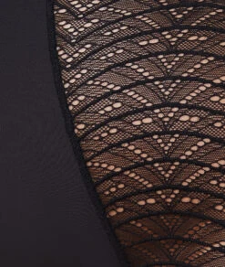 Tanga Taille Haute En Dentelle Et Microfibre -Boutique De Mode Luxe 653700405 b