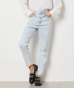Jean Mom Taille Haute, 100% Coton -Boutique De Mode Luxe 653731720 c