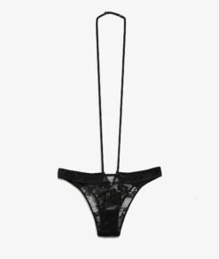 Tanga Chocker En Dentelle Française -Boutique De Mode Luxe 653736205 c