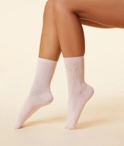 Chaussettes Brodées -Boutique De Mode Luxe 653775894 6