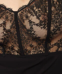 Nuisette En Dentelle Effet Bustier -Boutique De Mode Luxe 653784205 b