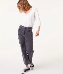 T-shirt Manches Longues Détails Ajourés -Boutique De Mode Luxe 653791580 6