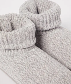 Chaussons Bottines En Grosse Maille -Boutique De Mode Luxe 653799503 b