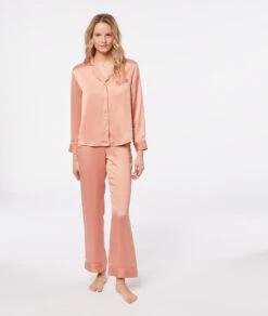 Chemise De Pyjama Satinée -Boutique De Mode Luxe 653799988 6