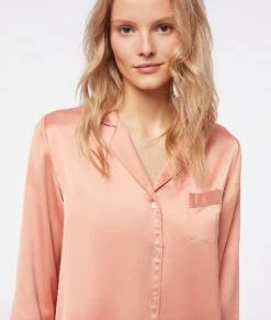 Chemise De Pyjama Satinée -Boutique De Mode Luxe 653799988 c