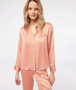 Chemise De Pyjama Satinée